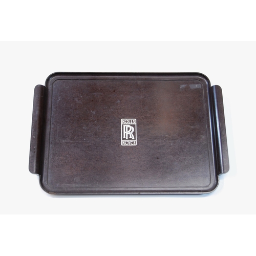 175 - Two Matching Ashtrays with Rolls Royce badges, Two Cigarette Cases and a Rolls-Royce tray. Two match... 