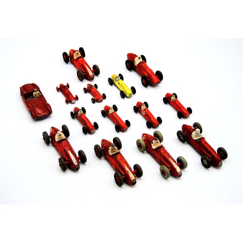 89 - Fifteen Early Diecast Grand Prix Maseratis, and one FerrariA mixed lot of fifteen early die cast Gra... 