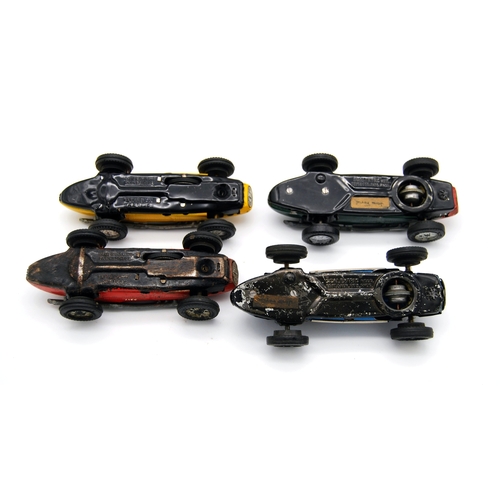 90 - Four Early Scalex Models of Ferrari and Maserati Grand Prix Cars, One Scalextric Maserati (5)Four ea... 
