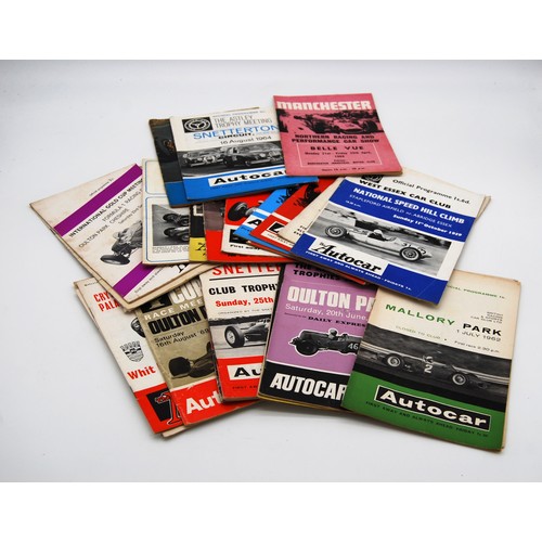 151 - Period Motor Racing ProgrammesFrom Crystal Palace, Charterhall, Oulton Park, Cadwell Park, Mallory P... 