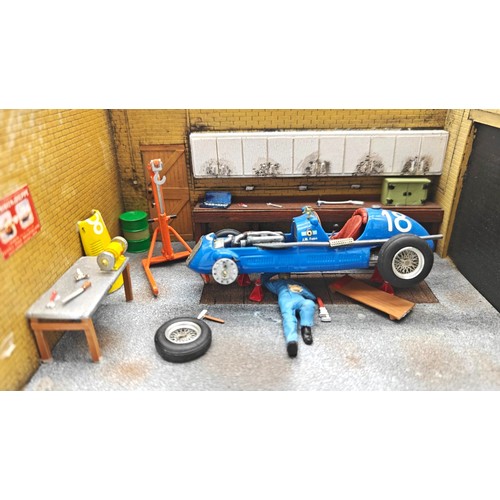 83 - Three Boxed 1:43 Maserati Models, Two 1:43 DioramasA 1:43 Maserati Tipo 151, a 1:43 Silver Maserati ... 