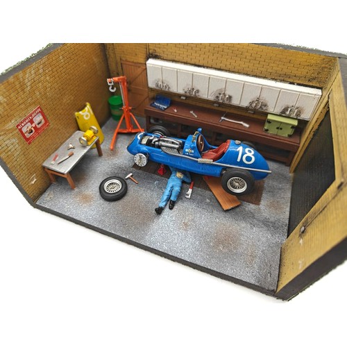 83 - Three Boxed 1:43 Maserati Models, Two 1:43 DioramasA 1:43 Maserati Tipo 151, a 1:43 Silver Maserati ... 