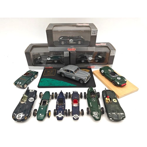 88 - Sixteen British Sports, Sports-racing and Grand Prix Models in Various ScalesA mixed lot of British ... 