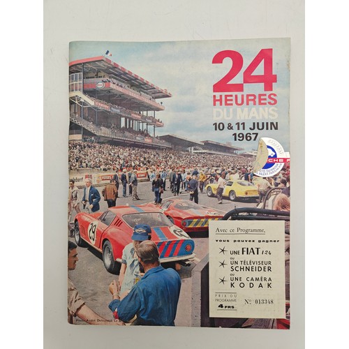 147 - Five Race Programmes. 1967 Le Mans, 1958 1000kms Nurburgring and three others.Five rare and interest... 