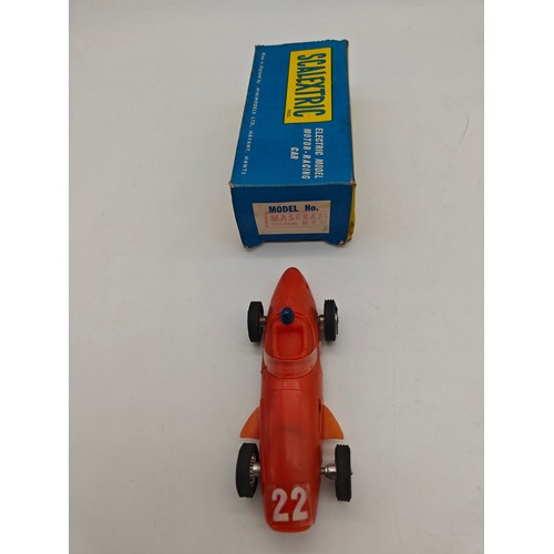 90 - Four Early Scalex Models of Ferrari and Maserati Grand Prix Cars, One Scalextric Maserati (5)Four ea... 