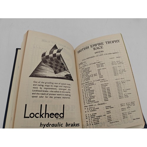 Bound Original Motor Racing Programmes.A mixed lot bound original ...