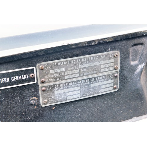 431 - 1958 Mercedes-Benz 190 SL                        Registration Number: JAS 744Chassis Number: 1210408... 