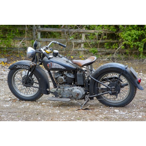441 - 1937 Indian Sport Scout 750cc                        Registration Number: JN1000Frame Number: 637277... 