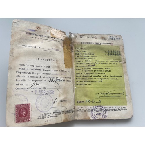 401 - 1958 Fiat 600                               Registration Number: 761 UYKChassis Number: 100*436674Re... 