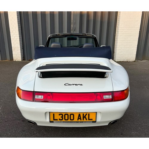 428 - 1996 Porsche 911 Carrera Cabriolet (993)        Registration Number: L300 AKLChassis Number: TBAReco... 