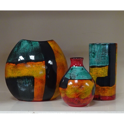 134 - Three Poole Pottery Gemstones vases