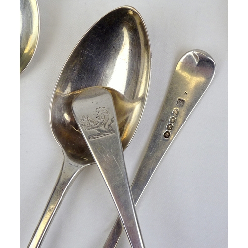 410 - A set of six silver old english pattern table spoons, Eley & Fearn, London 18..  330gr