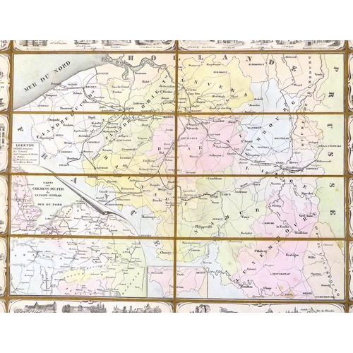 318 - A map of Belgium bearing partial label 