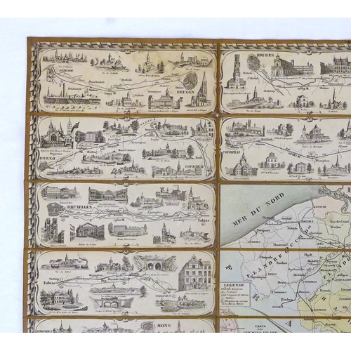 318 - A map of Belgium bearing partial label 