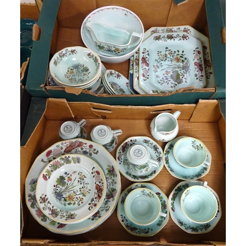 379 - An Adams Calyx ware part dinner service.(2)