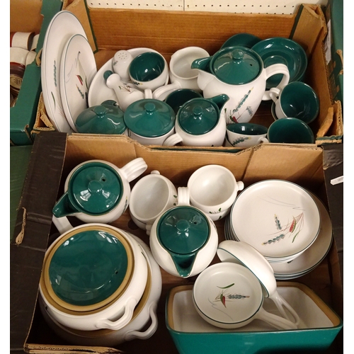 380 - A quantity of Denby Greenwheat dinnerware.