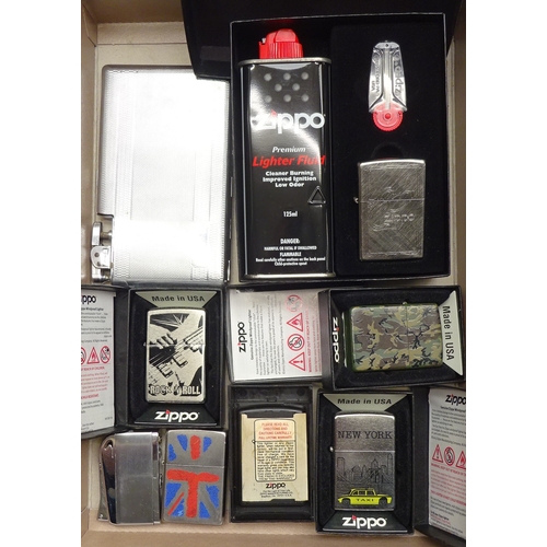 262 - A qty of cigarette lighters incl Zippo