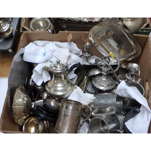 284 - Silver plate incl tankards