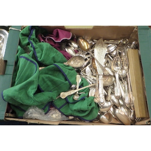 291 - A qty of silver plated cutlery (by instruction of the family of Dame Fanny Waterman)