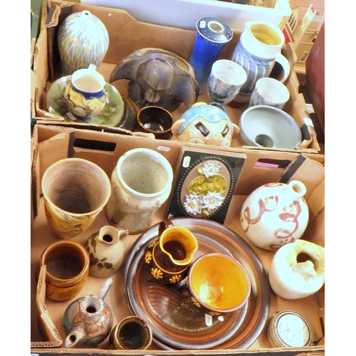 124 - A collection of studio and art pottery (2)