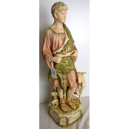 127 - A Royal Dux figurine, a/f