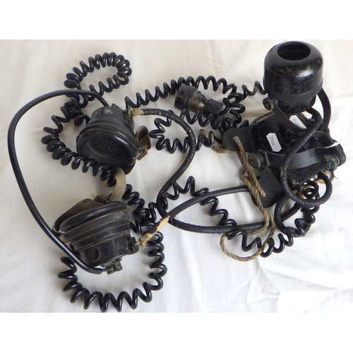 156 - A WW2 breast microphone communications set by TMC, possibly RAF interest.