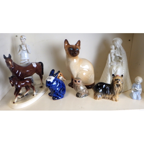 238 - Nine various ceramic figurines
