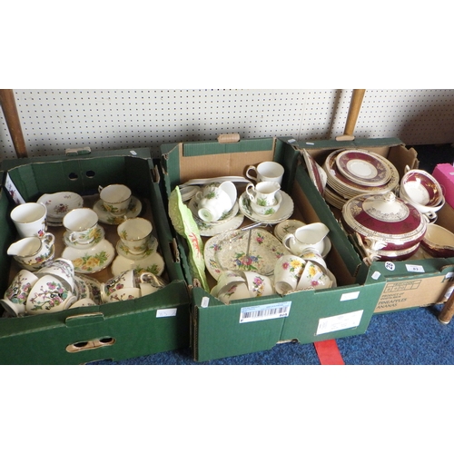 83 - A part Royal Albert tea set together with further tea sets, Crown Devon lobster serving dish and a p... 