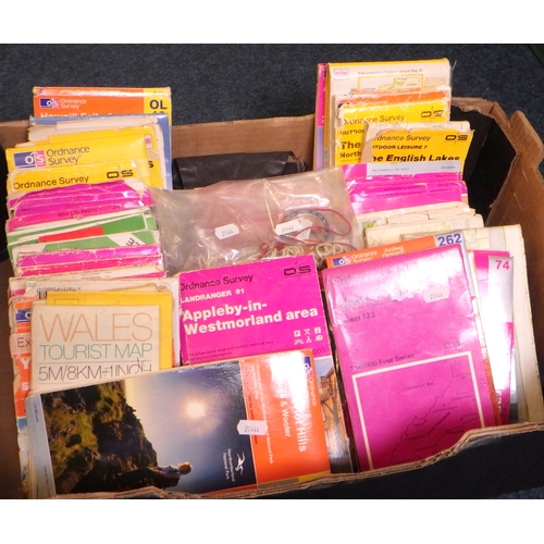 94 - A large quantity of Ordnance survey maps.