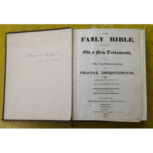 7 - Two Bloomfield's Bibles volumes 1 & 2, published 1819.