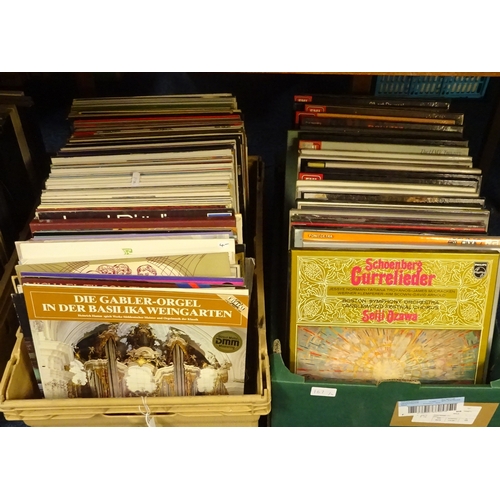 167 - Four large boxes of Lps mainly Classical.