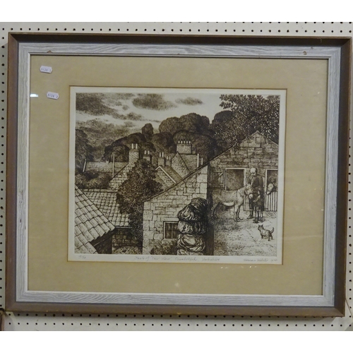 279 - A pair of Norman Webster etchings 69cm x 56cm.