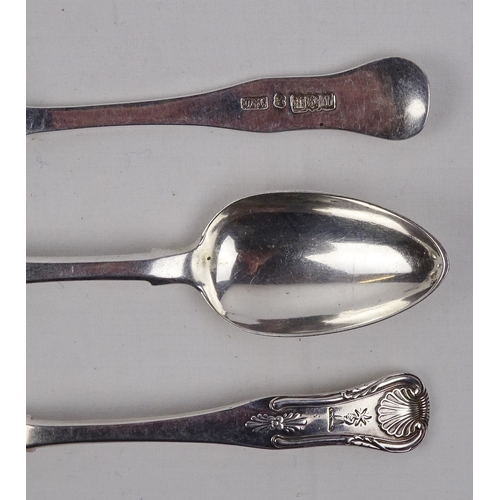 378 - Six matching kings pattern teaspoons each engraved with an armorial device, Edinburgh 1818.  Each 13... 