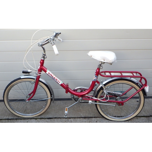 505 - A Valenti folding bicycle, possibly 1970s and almost unused.