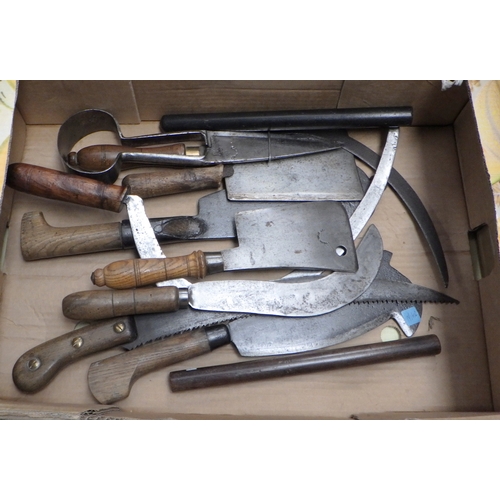 204 - A quantity of various cutting tools etc.