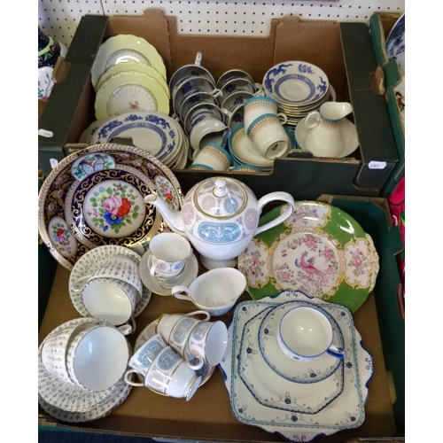 27 - 19th cent and later tablewares and ceramics incl teaware, Staffordshire, Ironstone and Imari pattern... 