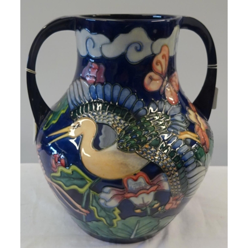 115 - A large Moorcroft two handled Kyoto vase 32cm high.