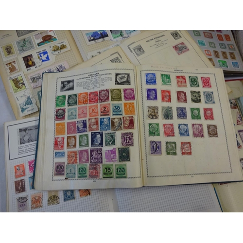 120 - A collection of ten stamp albums.