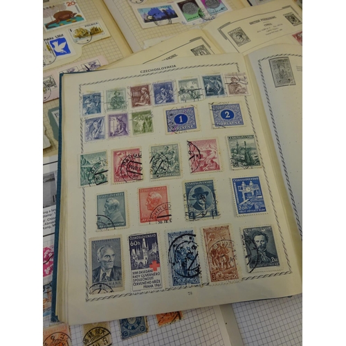 120 - A collection of ten stamp albums.