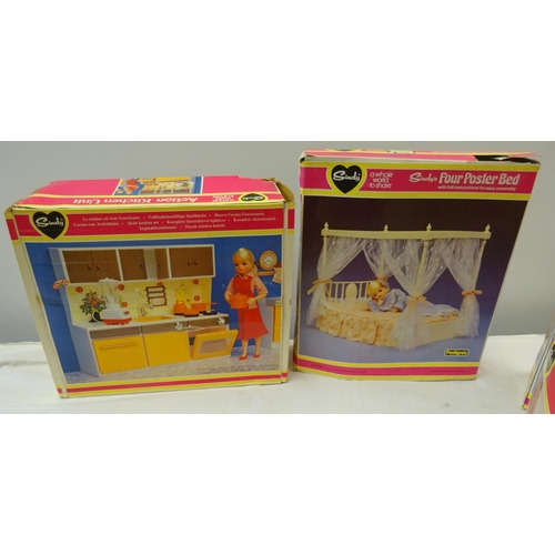 98 - Six various boxed Sindy toys, all play worn.