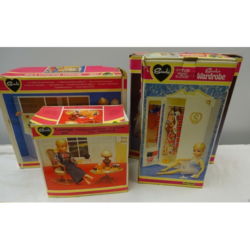 98 - Six various boxed Sindy toys, all play worn.