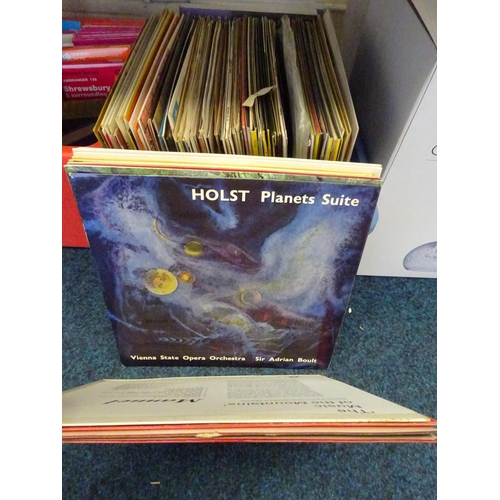 13 - A quantity of LP's to include classical etc together with a quantity of books and maps (4)