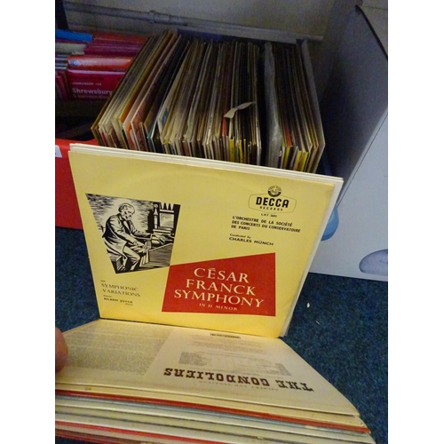 13 - A quantity of LP's to include classical etc together with a quantity of books and maps (4)