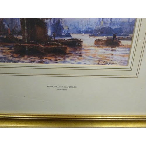 44 - Frank William Scarborough: Two framed prints 50 x 43cm & 45 x 66 cm 