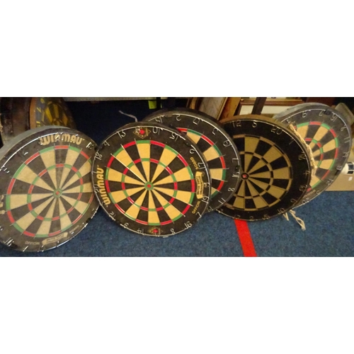 55 - A group of 8 dart boards.