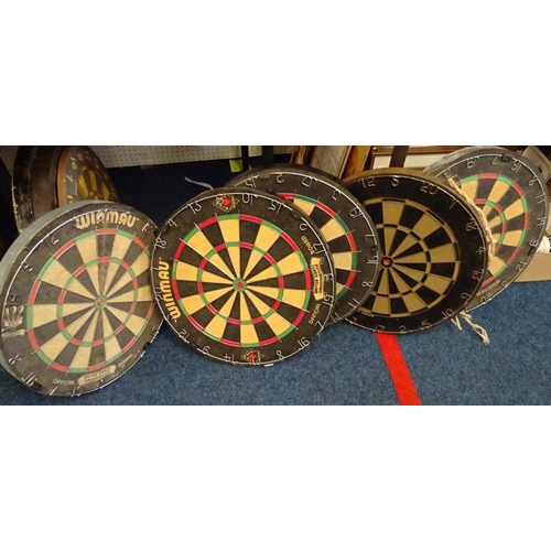 55 - A group of 8 dart boards.