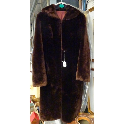 60 - A vintage Beaver lamb coat, The Barton Fur Co.