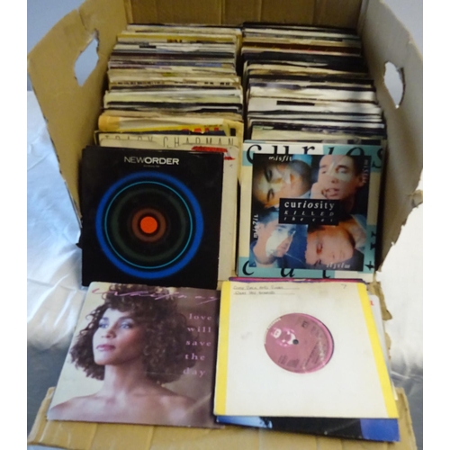 61 - A large quantity of mainly ex juke box from a very quiet outlet singles to include Cher, Bon Jovi, A... 