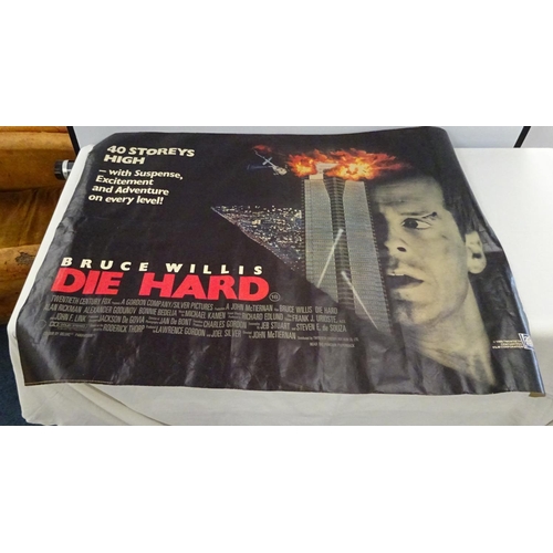 154 - A Die Hard film poster together with further posters etc (qty).