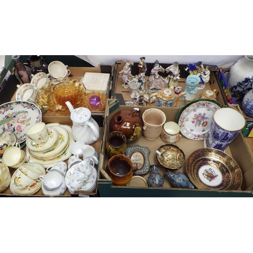 177 - A large quantity of various ceramics and glass ware to include Royal Doulton, Royal Albert, Indian T... 